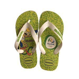 Havaianas Olympic Games Rio 2016 Olympics Flipflops toddler multicolor13/1US EUC